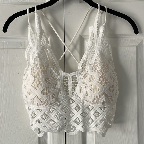 White Lace Bralette - Picture 1 of 6
